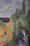 Paul Gauguin Green Christ oil painting artist